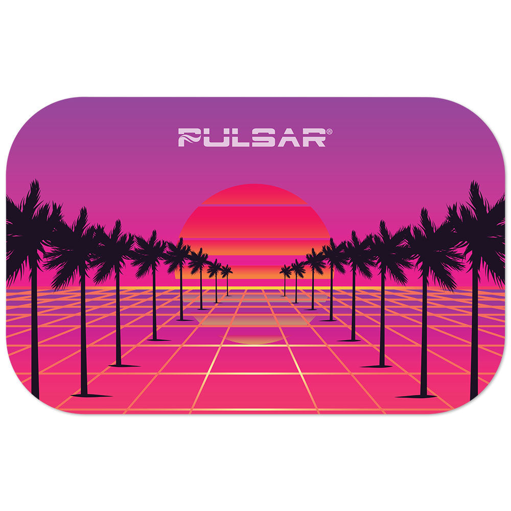 Pulsar Magnetic Rolling Tray Lid - 11"x7" / 84 Sunset 3D - Headshop.com
