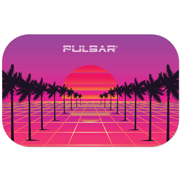 Pulsar Magnetic Rolling Tray Lid - 11"x7" / 84 Sunset 3D - Headshop.com