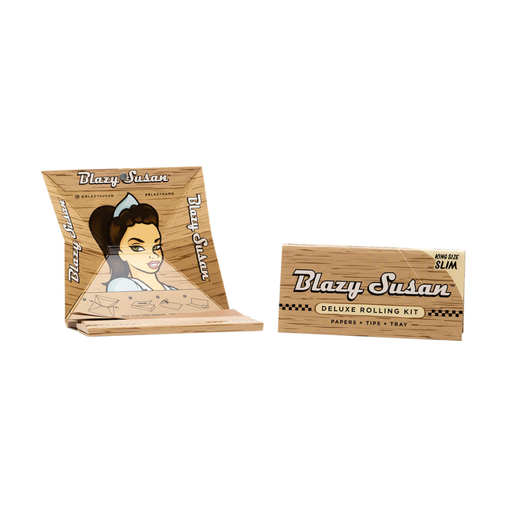 Blazy Susan Unbleached Rolling Papers - Headshop.com