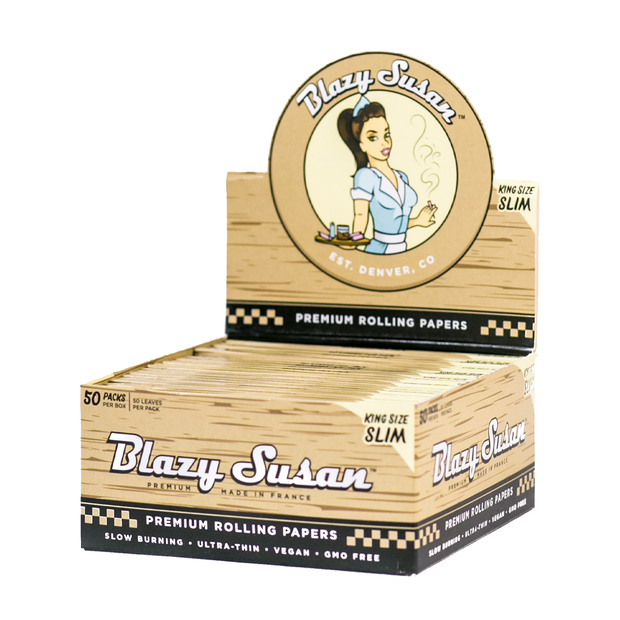 Blazy Susan Unbleached Rolling Papers - Headshop.com