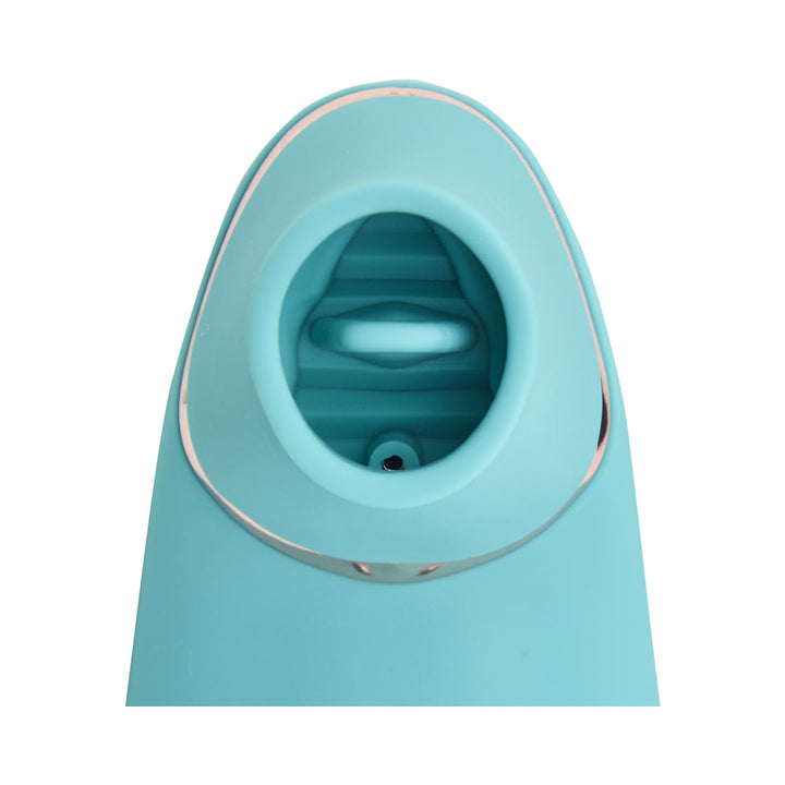Nu Sensuelle Trinitii 3-in-1 Suction Tongue Vibe Electric Blue - Headshop.com
