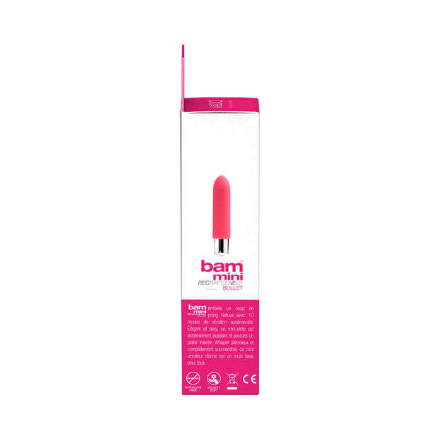 VeDO Bam Mini Rechargeable Bullet Vibe - Foxy Pink - Headshop.com