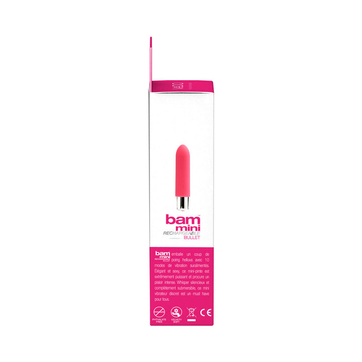 VeDO Bam Mini Rechargeable Bullet Vibe - Foxy Pink - Headshop.com
