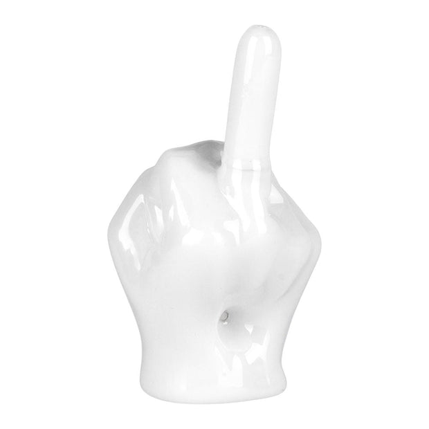 Middle Finger Glass Hand Pipe - 4.25" - Headshop.com