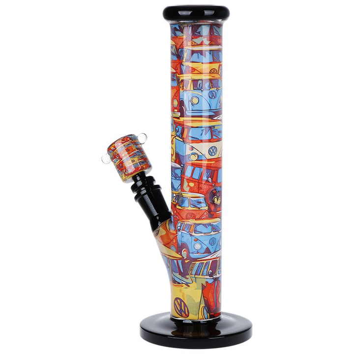 Pulsar Inside Print Straight Tube Glass Water Pipe | 11.25" - Headshop.com