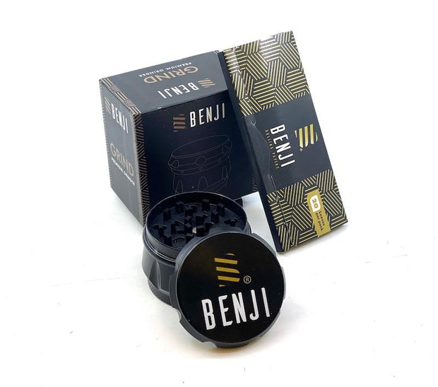 Benji GRIND - Aluminum Grinder + Booklet - Headshop.com