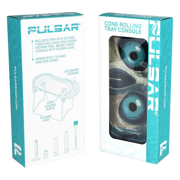 Pulsar Elevated Cone Rolling Tray Console | 9.25"x4.25" - Headshop.com