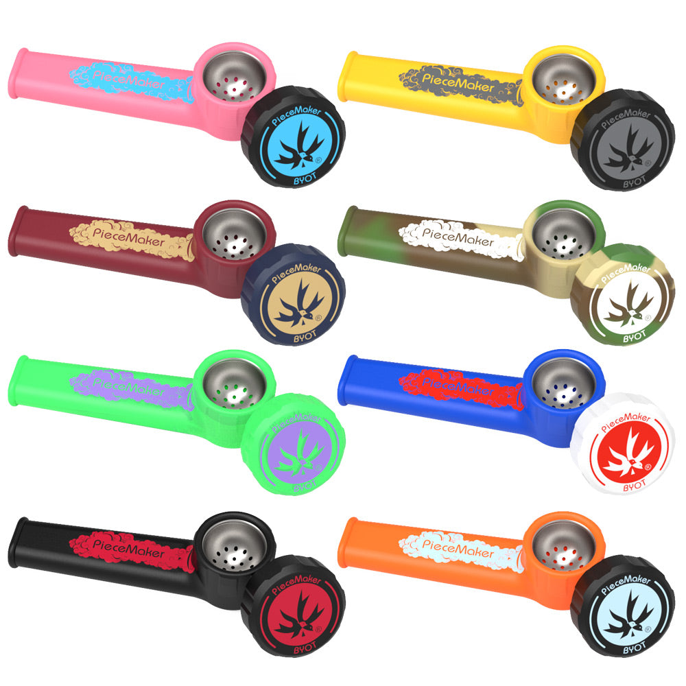 PieceMaker Karma Silicone Pipe - 3.5" / Colors Vary - Headshop.com