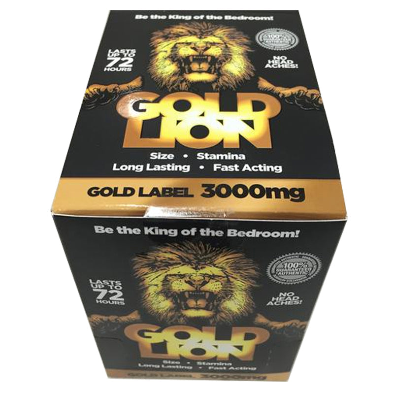 Gold Lion Male Enhancement Pill 1ct 24/Dp - Headshop.com