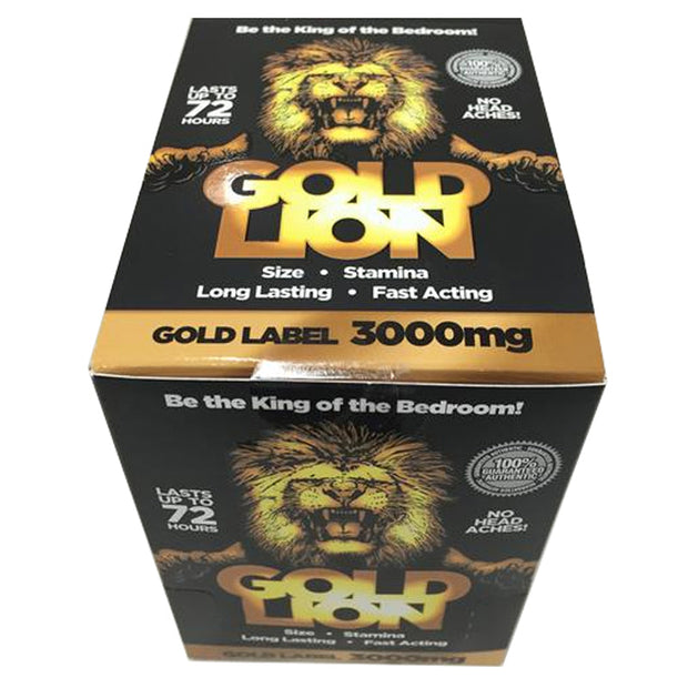 Gold Lion Male Enhancement Pill 1ct 24/Dp - Headshop.com