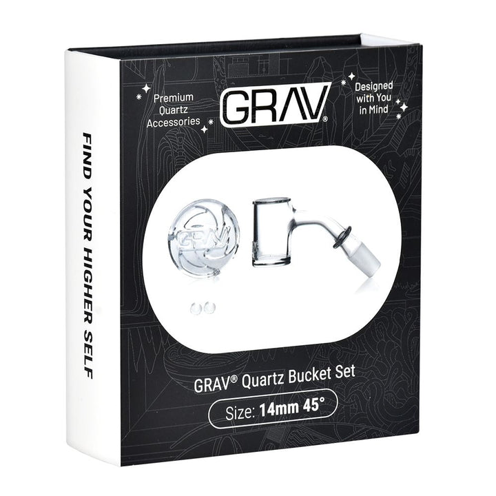 GRAV Seamless Quartz Banger Set | 4pc | 14mm M - Headshop.com