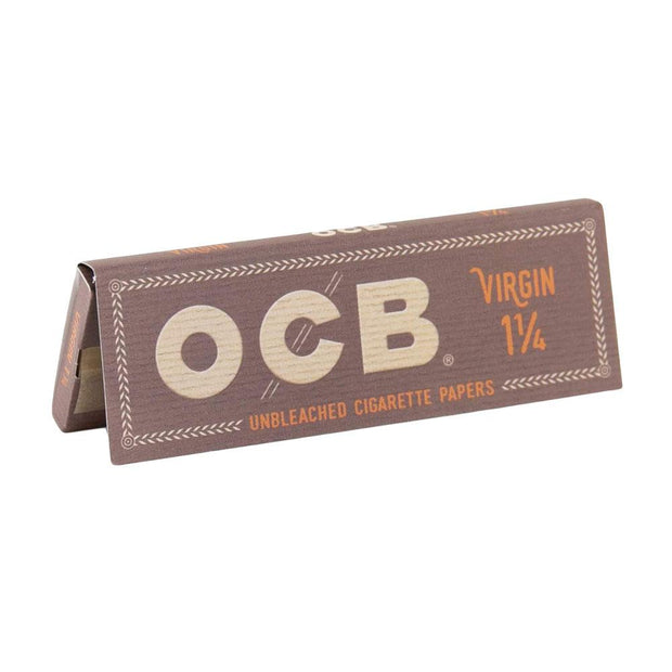 OCB Virgin Rolling Papers | 1 1/4 Inch - Headshop.com