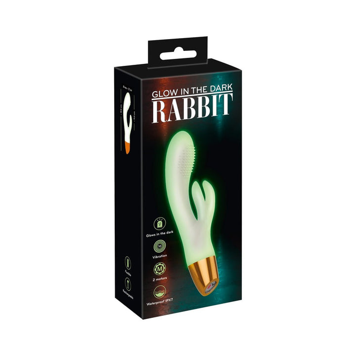 You2Toys Glow-in-the-Dark Rabbit Vibrator - Headshop.com