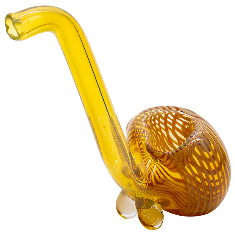 LA Pipes "Flaco" Skinny Glass Sherlock Pipe - Headshop.com