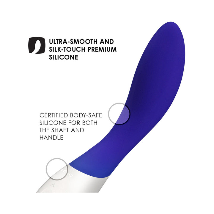 LELO MONA Wave Rechargeable G-Spot Vibrator Midnight Blue - Headshop.com