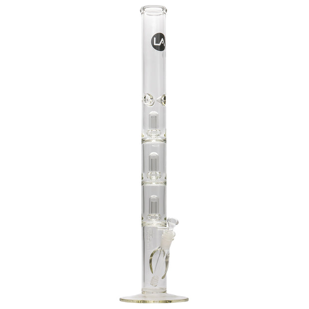 LA Pipes Thick Glass Straight Showerhead Perc Bong - Headshop.com