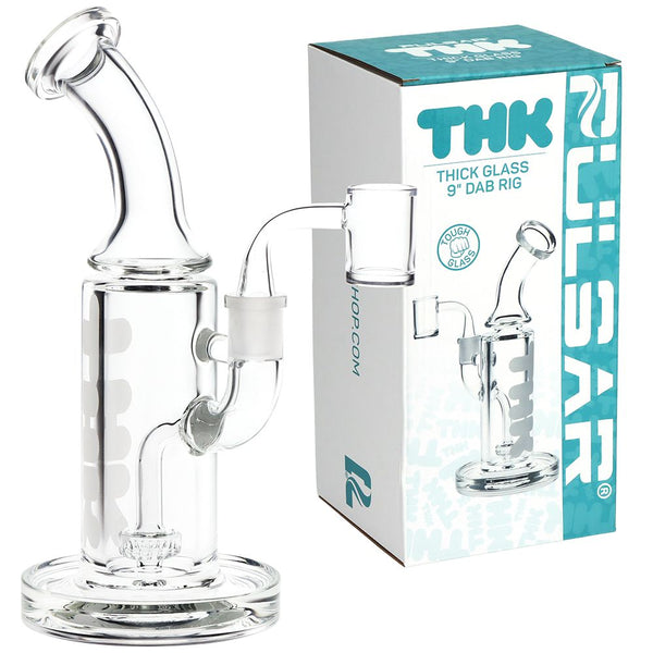 Pulsar "THK" 9mm Glass Dab Rig - 9" / 14mm F Pulsar "THK" 9mm Glass Dab Rig - 9" / 14mm F