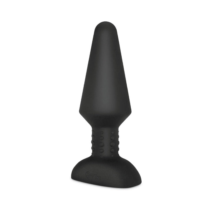 b-Vibe Rimming XL Rotating and Vibrating Remote Control Plug Black - Headshop.com