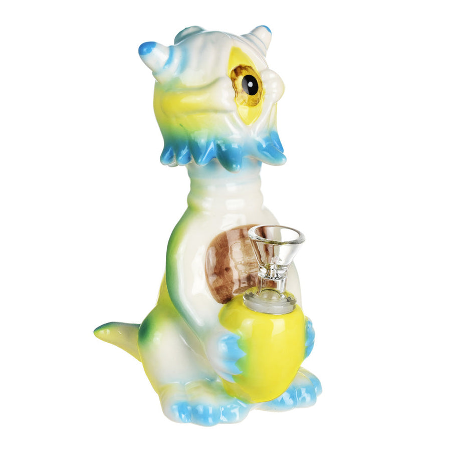 Curious Cyclops Dragon Ceramic Water Pipe - 6.5/14mm F - Headshop.com