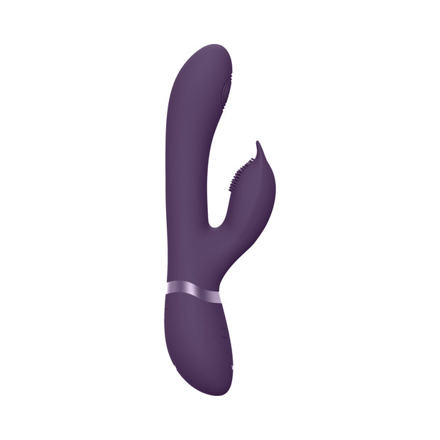 VIVE AIMI Rechargeable Swinging Pulse-Wave Silicone Rabbit Vibrator Purple - Headshop.com