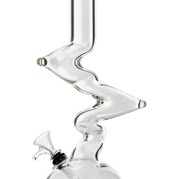 LA Pipes "Jacob's Ladder" Crystal Clear Zong Bong - Headshop.com