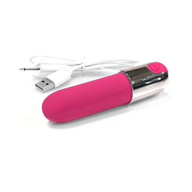 Nixie Smooch Rechargeable Lipstick Bullet Vibrator Pink Ombre - Headshop.com