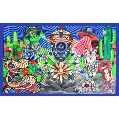 Pulsar Psychedelic Desert Tapestry - Headshop.com