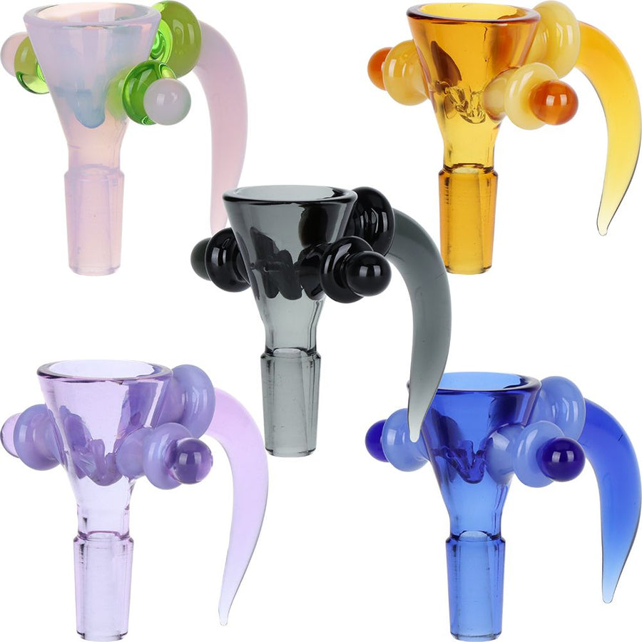 Hilt & Dagger Horn Handle Built-in Screen Herb Slide - 14mm 5ct - Headshop.com