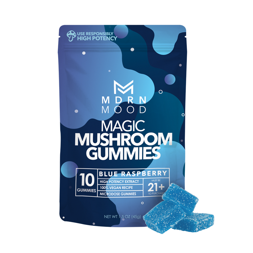 MDRN MOOD Magic Mushroom Gummies - Blue Raspberry - Headshop.com