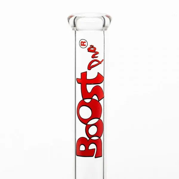 Boost | 17" Red Beaker Base Glass Water Pipe - Headshop.com