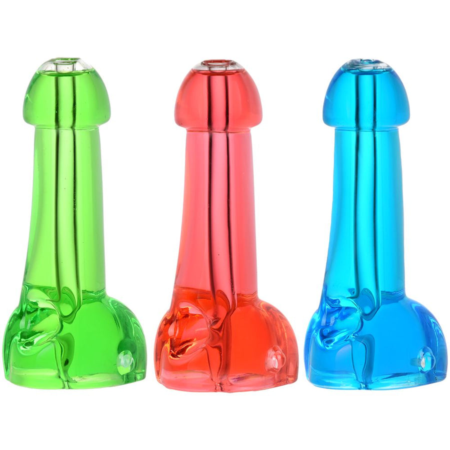 4CT SET - Cold Member Glycerin Hand Pipe - 5.5" / Assorted Colors - Headshop.com