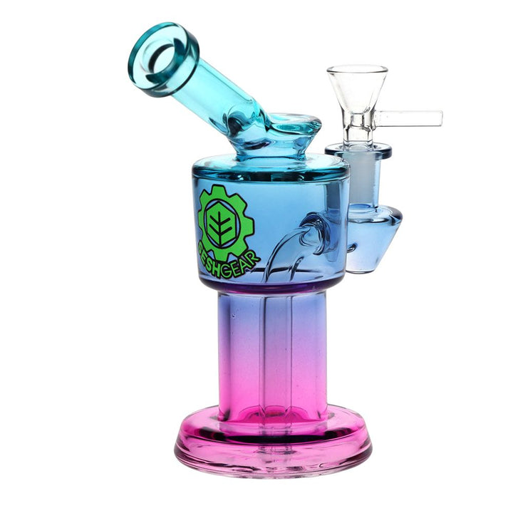 SeshGear Roboto Ombre Glass Water Pipe | 5.25" | 10mm F - Headshop.com