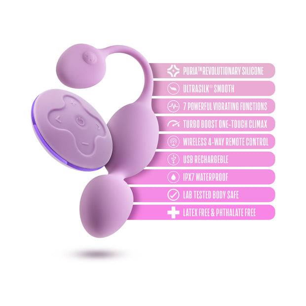 Wellness Raine Vibrating Kegel Ball Lilac - Headshop.com