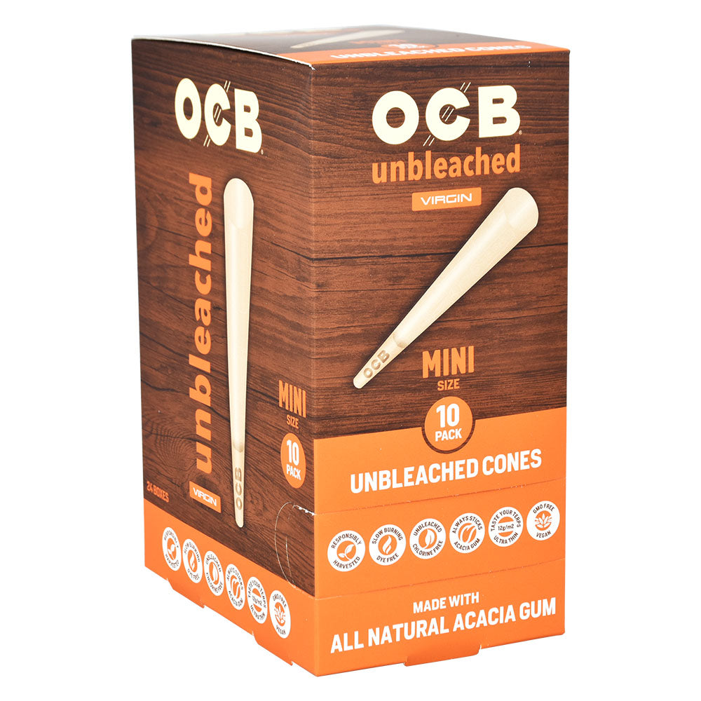 OCB Unbleached Cones | 24pc Display - Headshop.com