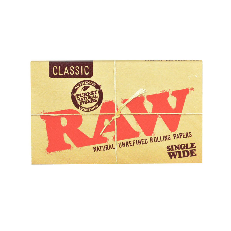 25pc Display-Raw Single Wide Rolling Papers - Headshop.com