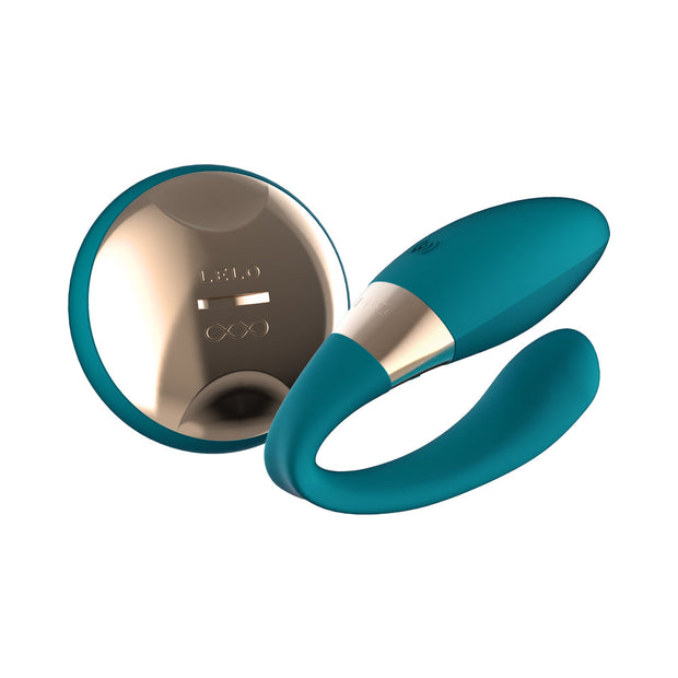 LELO TIANI DUO Rechargeable Dual Stimulation Couples Vibrator With Remote Ocean Blue - Headshop.com