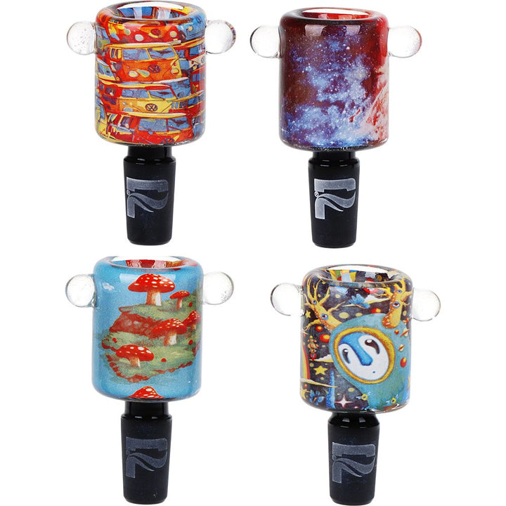 Pulsar Inside Print Straight Tube Glass Water Pipe | 11.25" - Headshop.com