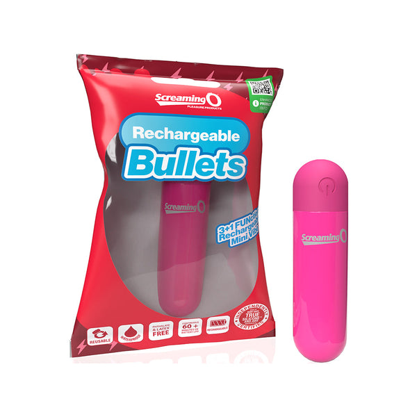 Screaming O Rechargeable Bullets Pink Screaming O Rechargeable Bullets Pink