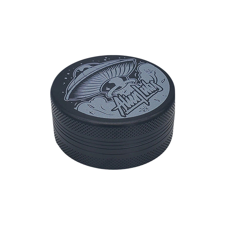 Alien Labs Aluminum Grinder - Black Ship / 2pc / 2.25" - Headshop.com