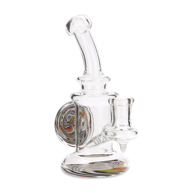 Medusa Customs 6.25" Swirl Bubble Bubbler - Headshop.com