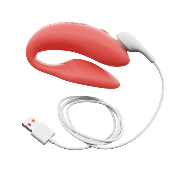 We-Vibe Chorus Rechargeable Remote-Controlled Silicone Couples Vibrator Crave Coral - Headshop.com