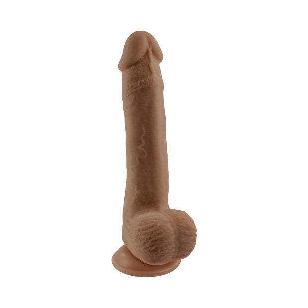 Selopa Natural Feel Flexskin Bendable Dildo with Moving Material 7 in. Dark - Headshop.com