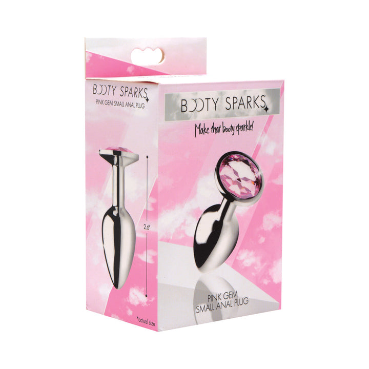 Booty Sparks Pink Gem Anal Plug Small - Headshop.com
