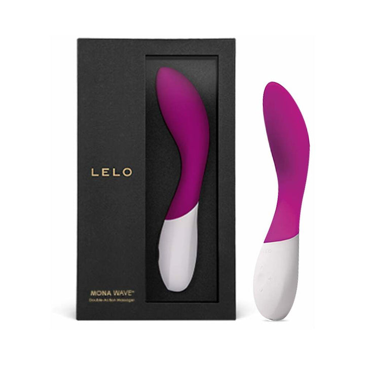 LELO MONA WAVE Rechargeable G-Spot Vibrator Deep Rose - Headshop.com