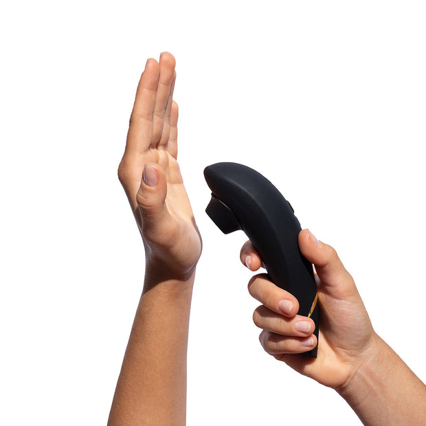 Womanizer Premium 2 Rechargeable Silicone Luxurious Pleasure Air Clitoral Stimulator Black - Headshop.com