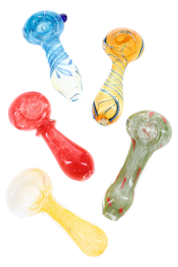 Colorful Glass Spoon Pipe “Mystery Mini Mix” – 3″–3½″ – Assorted Colorful Glass Spoon Pipe “Mystery Mini Mix” – 3″–3½″ – Assorted