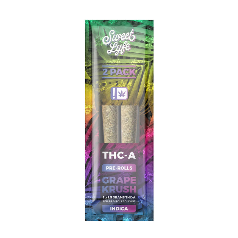 THC-A Joints - 2 Pack Grape Krush (Hybrid)