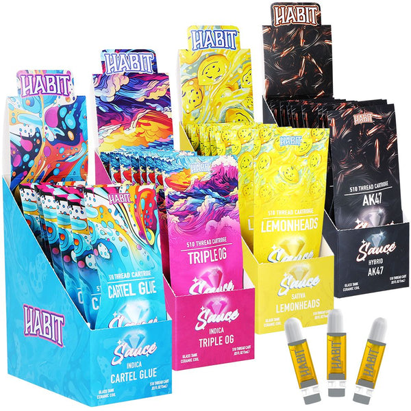 Habit THCA Sauce Ceramic Coil Cartridge | 1g | 10ct Habit THCA Sauce Ceramic Coil Cartridge | 1g | 10ct