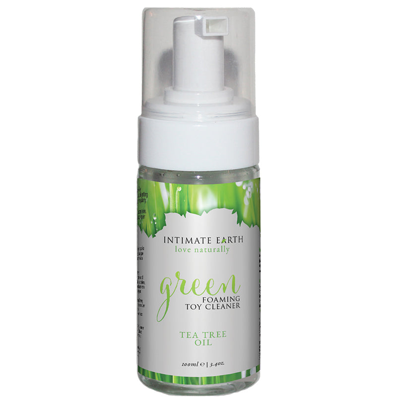 Intimate Earth Green Foaming Toy Cleaner with Tea Tree Oil 3.4 oz. - Headshop.com
