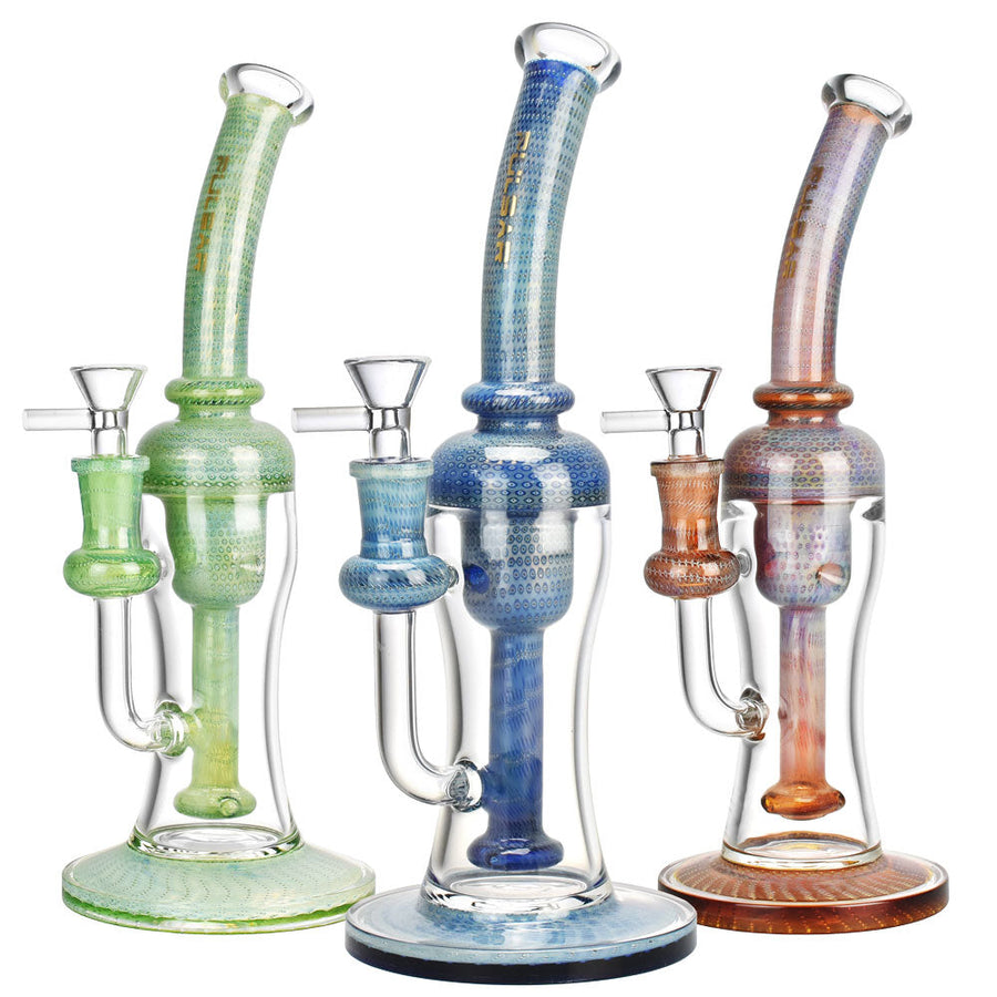 Pulsar Bubble Matrix Chugger Water Pipe #2 -10"/14mm F/Clrs Vry - Headshop.com